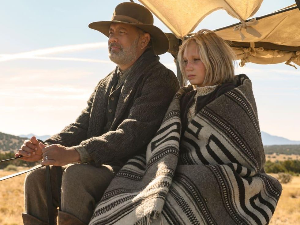 Tom Hanks and Helena Zengel in News of the World