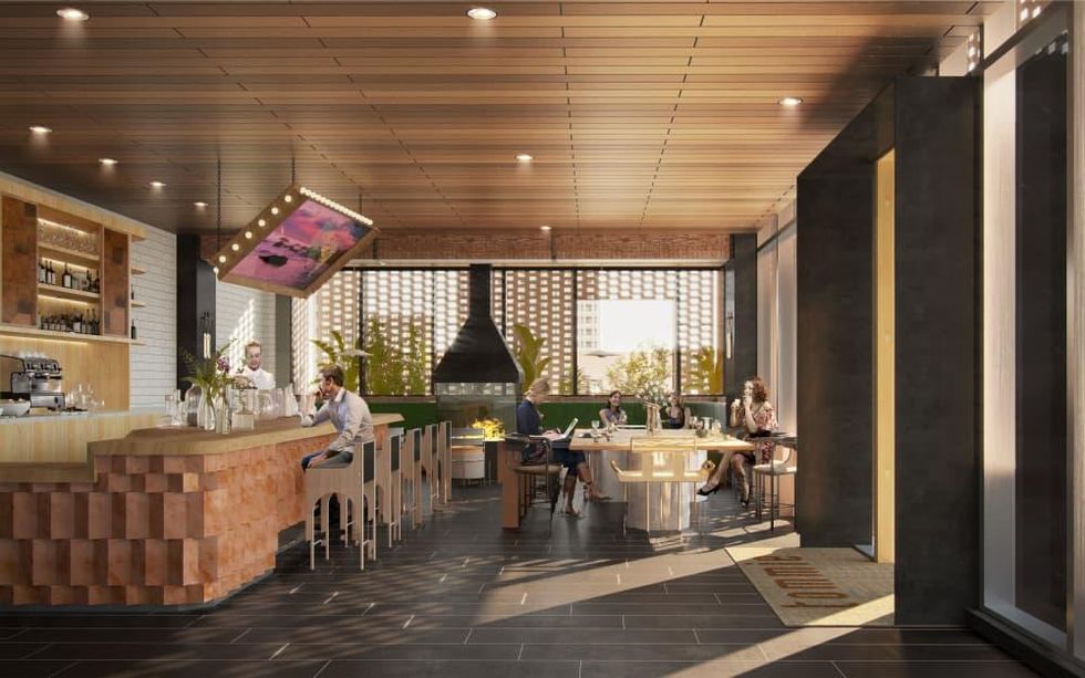 tommie Austin coffee shop rendering