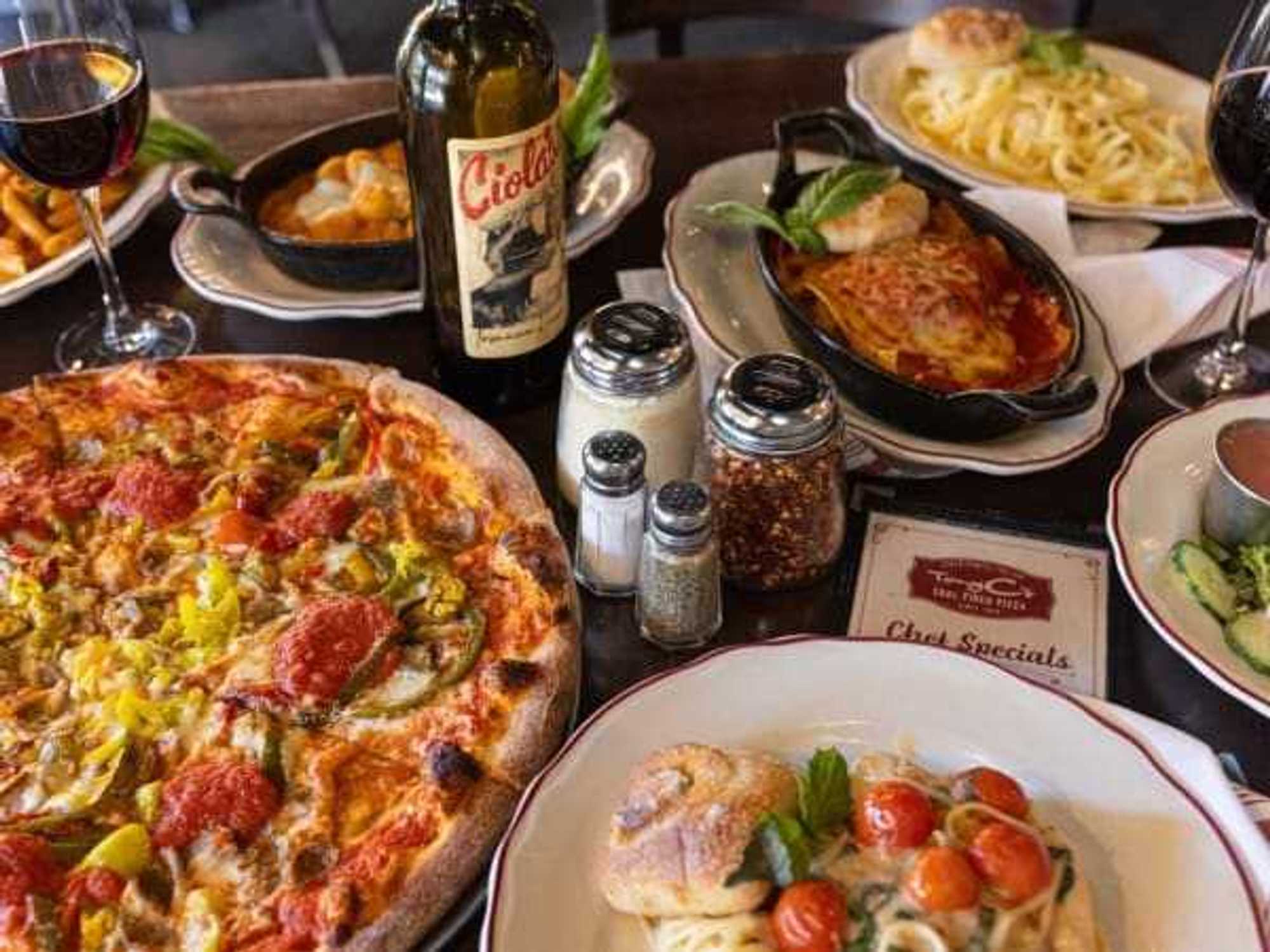 Tony C's pizza and wine