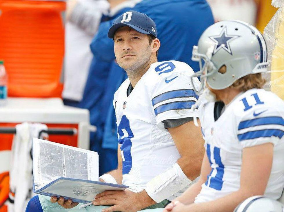 Tony Romo of the Dallas Cowboys
