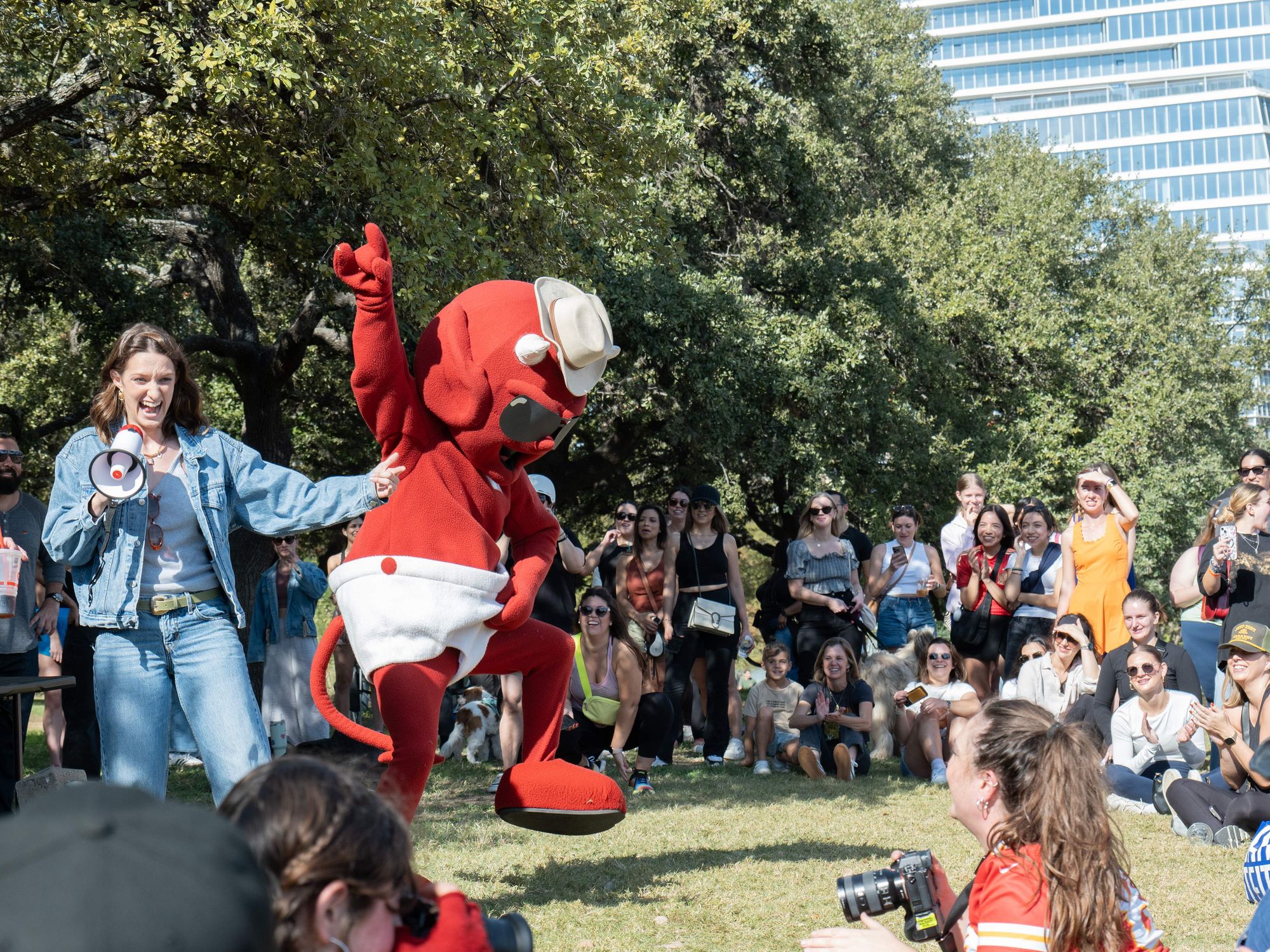 Torchy's Tacos mascot Glen Powell look-alike contest