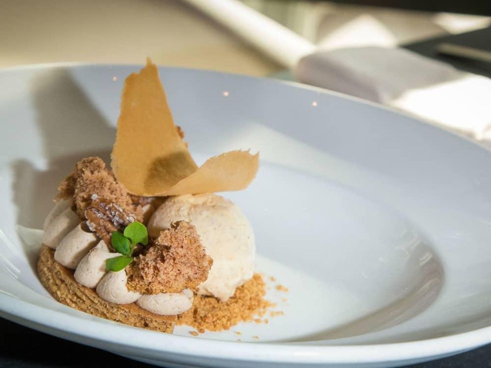 Trace at W ginger snap dessert