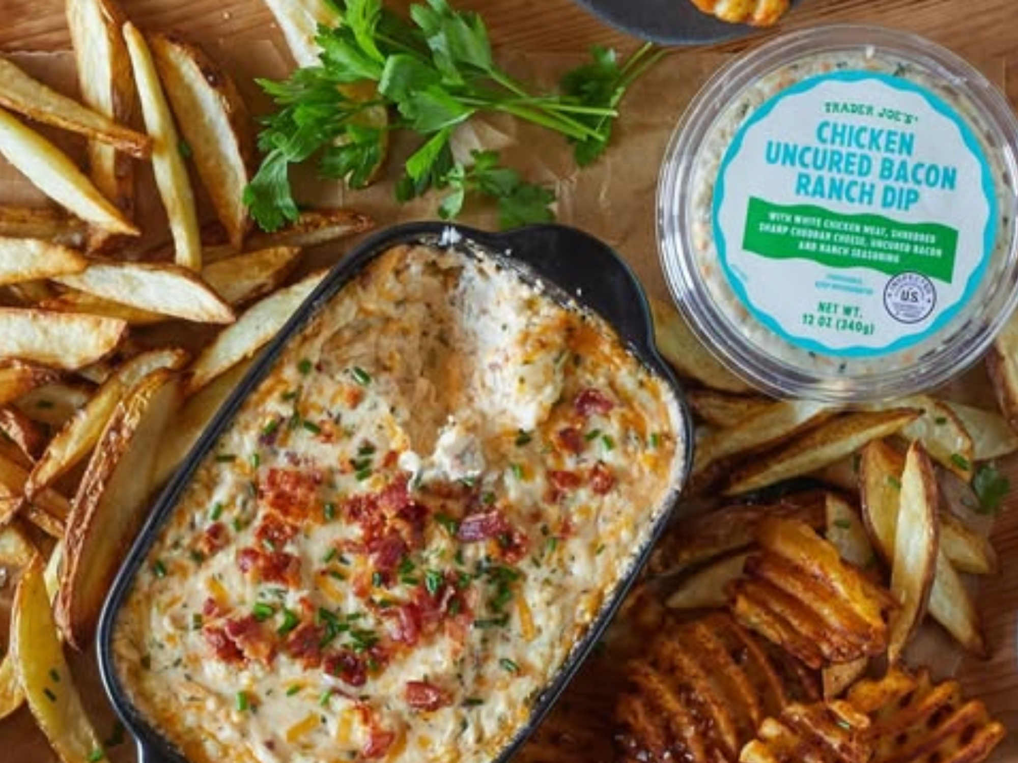 Trader Joe's chicken bacon ranch dip