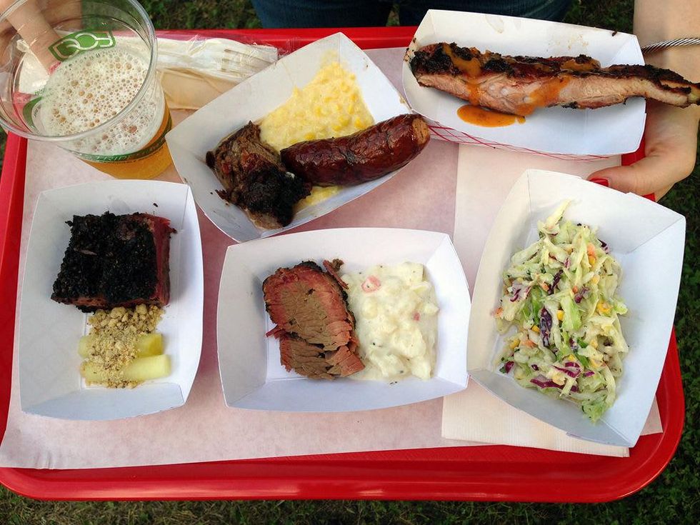 Travaasa tray of BBQ