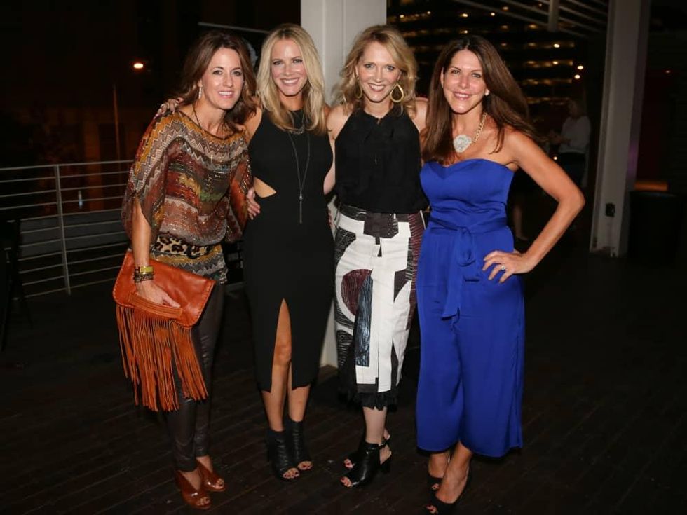 Tribeza Fashion Show 2015 at Brazos Hall Suzanne Erickson Maureen Staloch Patty Rogers Ana Stapleton