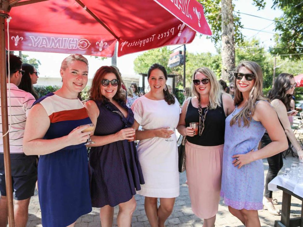 Tribeza Style Brunch 2015 at Justine's Brasserie Hannah Casparian Kelly Stocker Kate McGee Katie Friel Sofia Sokolove