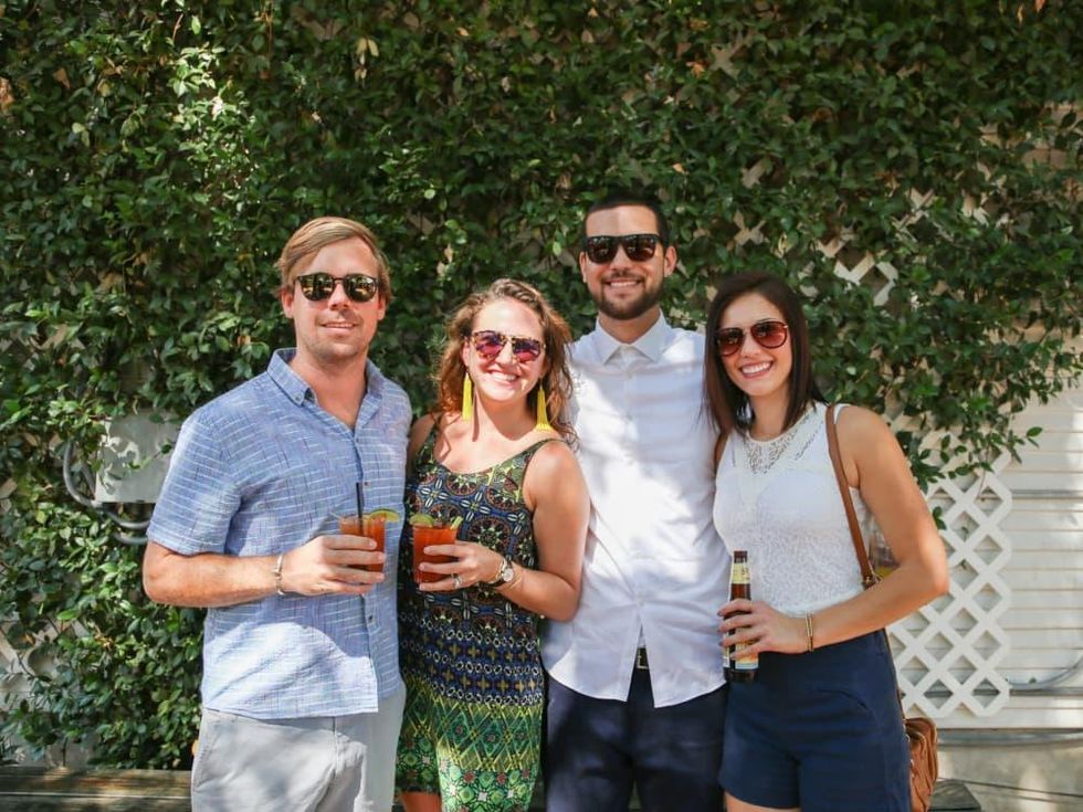 Tribeza Style Brunch 2015 at Justine's Brasserie Mickey Jamail Reagan Jamail Michael Eman Renee Beauchamp