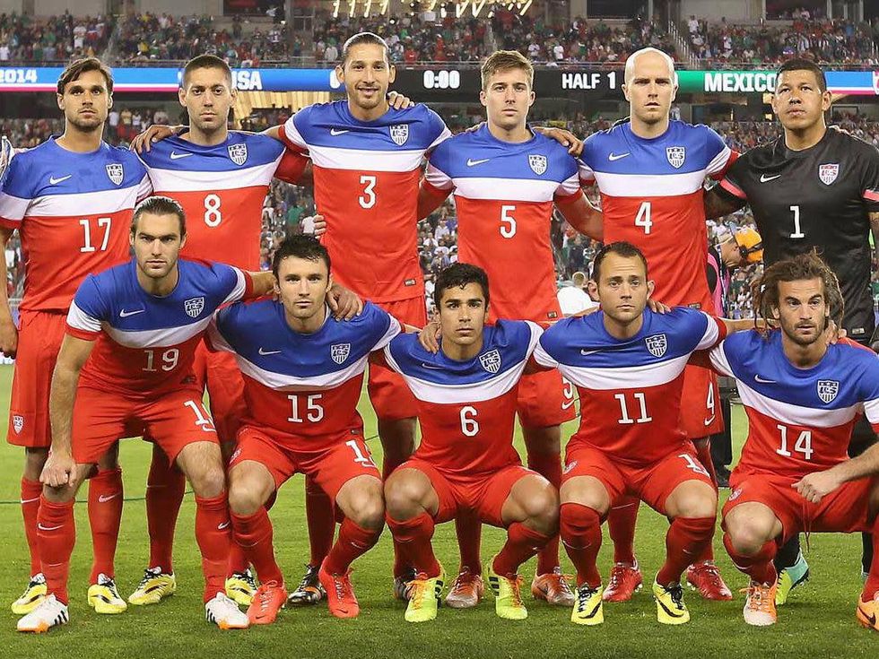 U.S. men's national soccer team photo before game