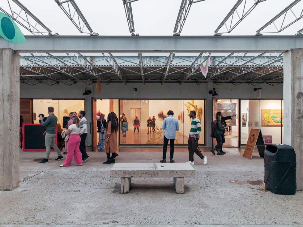 \u200bParticipants browse art studios at Canopy Austin's monthly Open Canopy event.