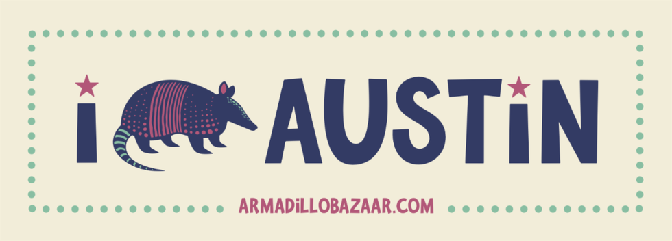 \u201cI Armadillo Austin\u201d collection design