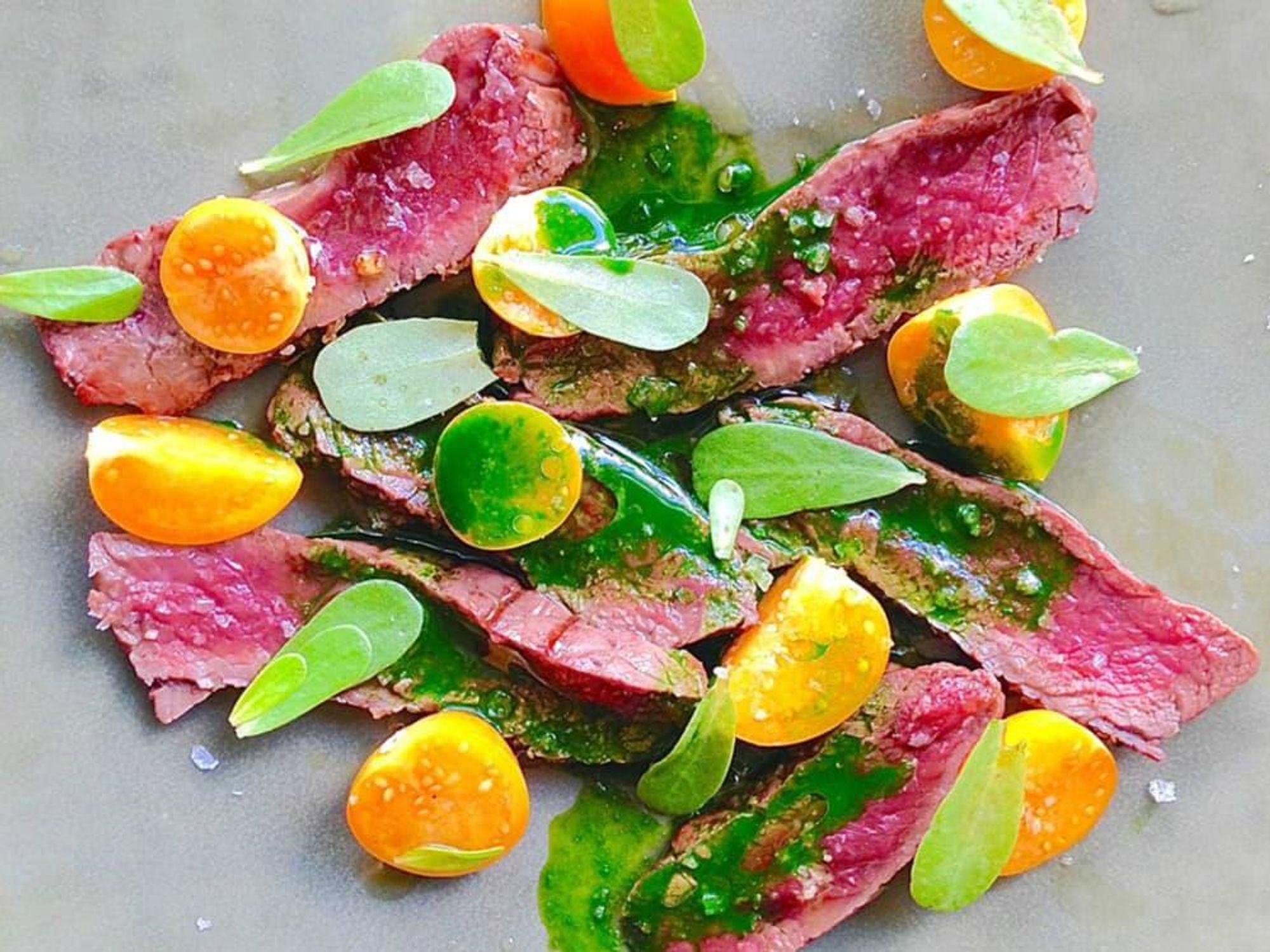 Uchi Austin restaurant dish rokuniku venison gooseberry kale 2015