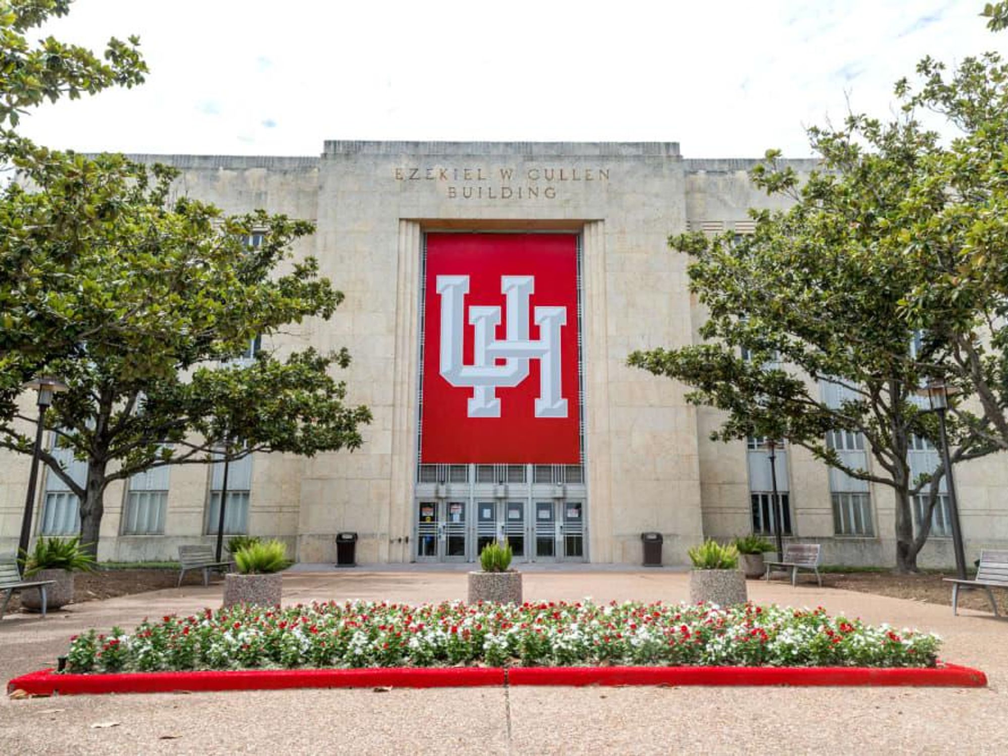 University of Houston central campus exterior Ezekiel Cullen building