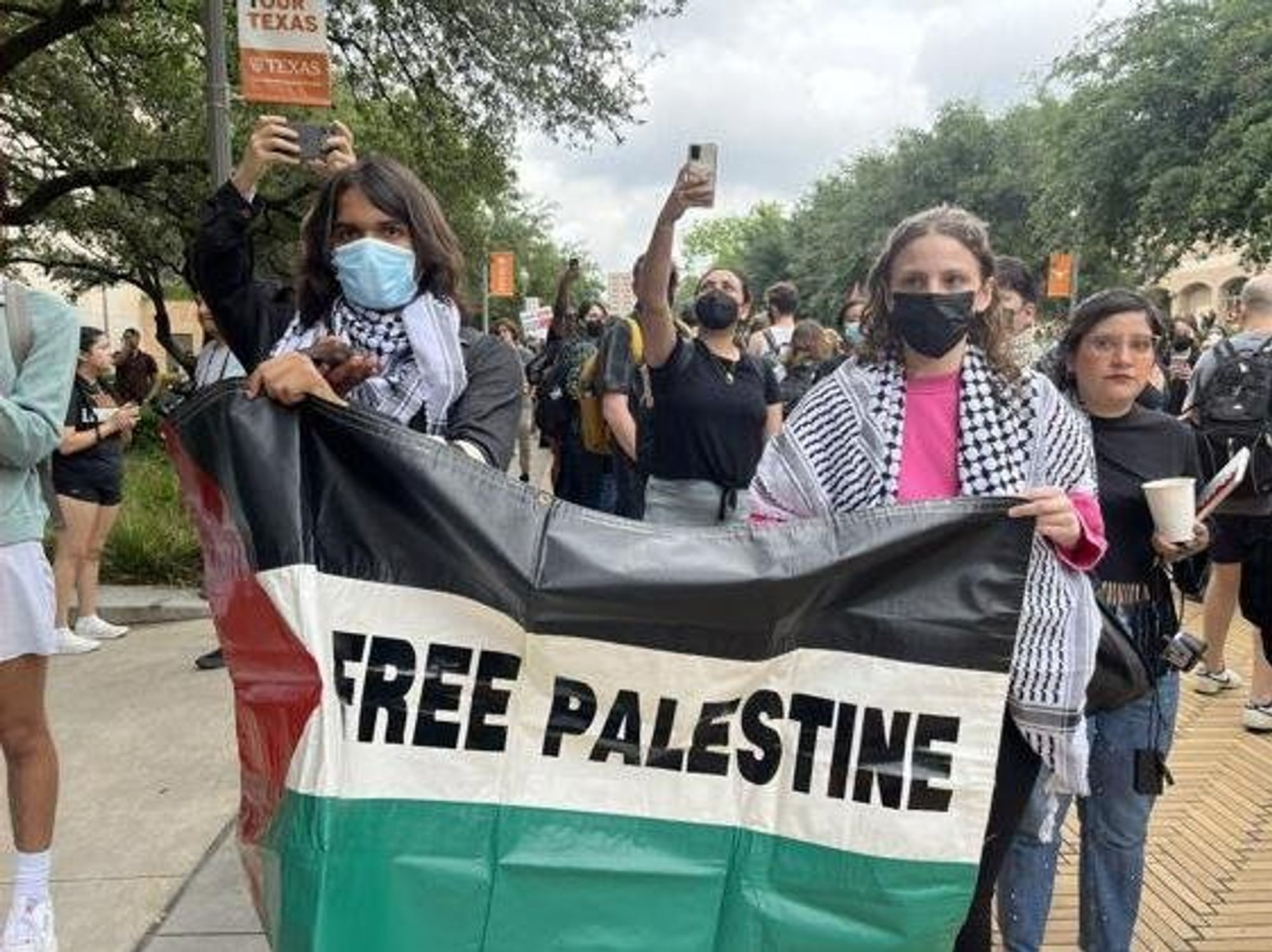 University of Texas at Austin pro-Palestine protestors