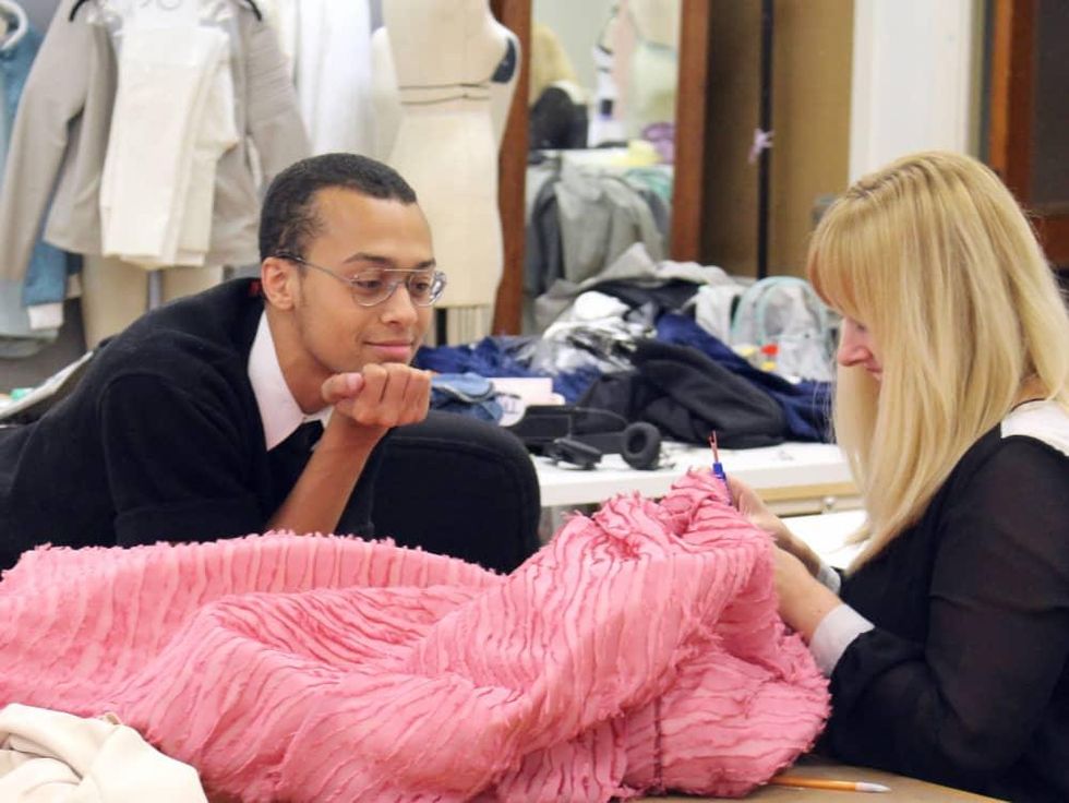 University of Texas fashion show Elements preview class April 2016 Tre Miles Jessica Ciarla