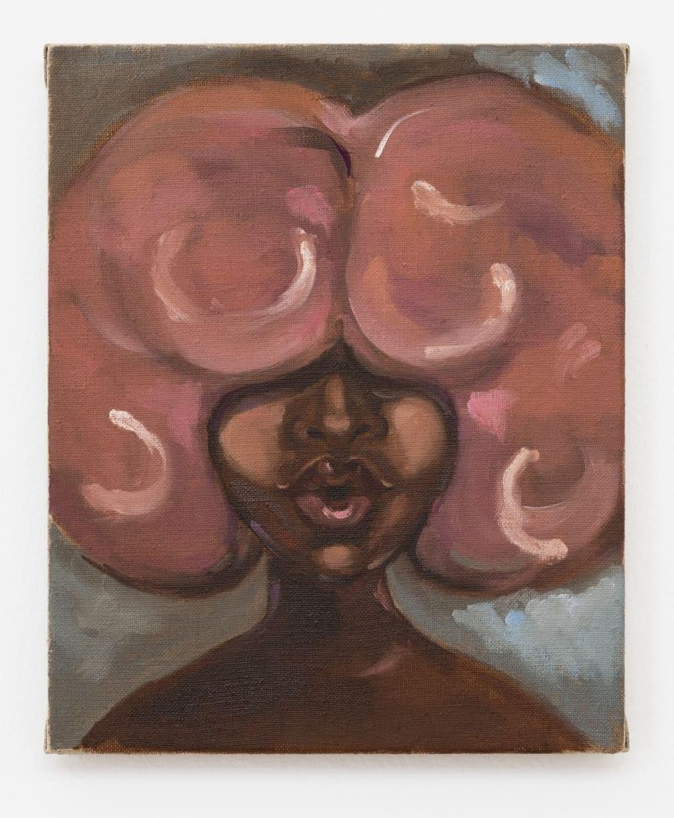 "Untitled (Pink Hair)" by Somaya Critchlow