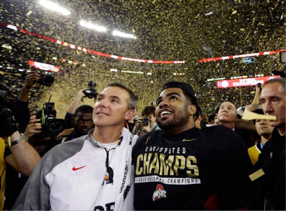 Urban Meyer confetti