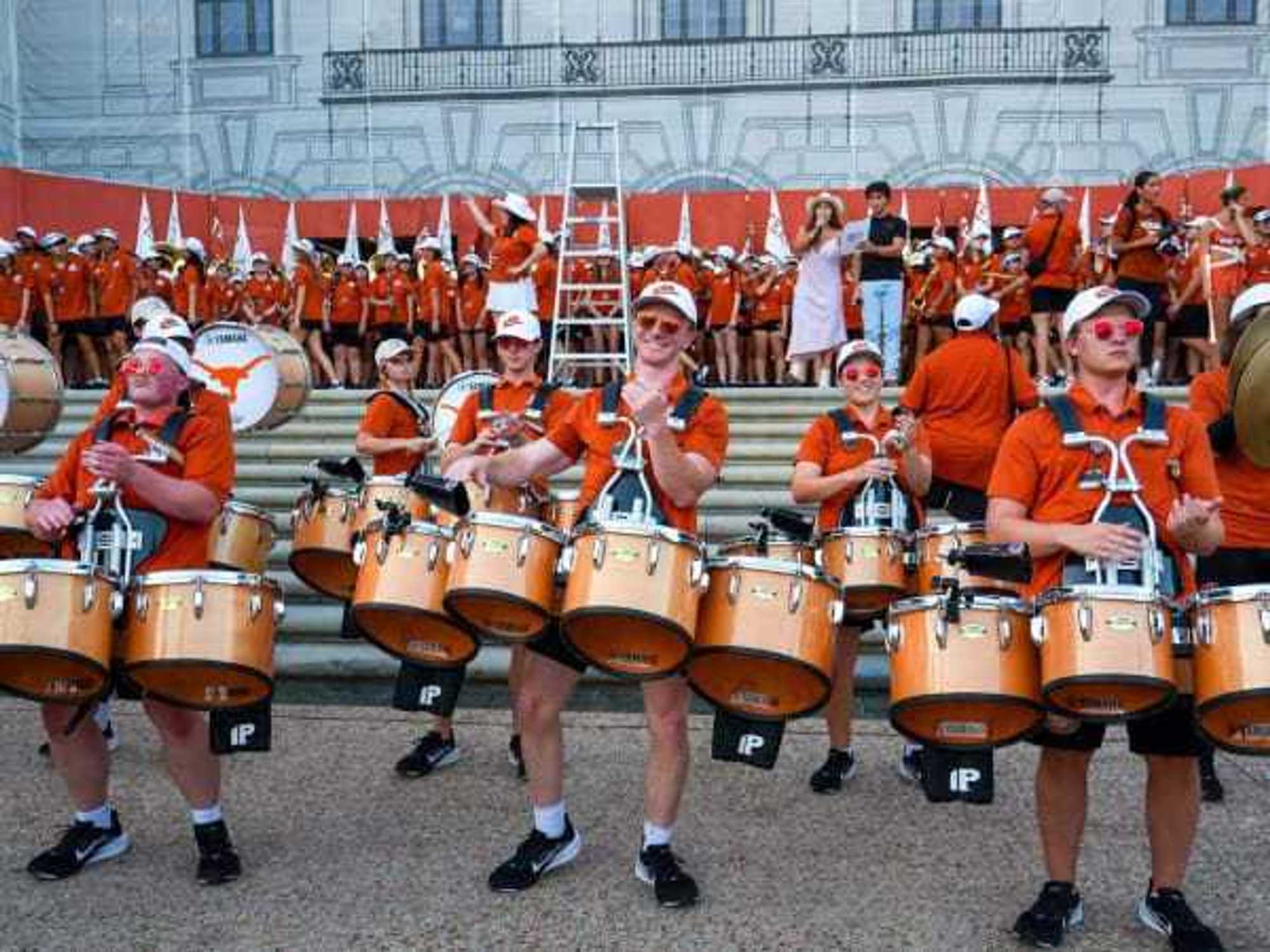 UT Austin drum line