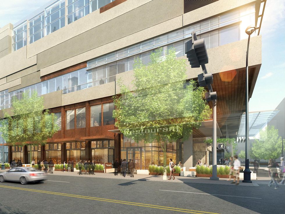 view of lower levels of JW Marriott Austin from Congress