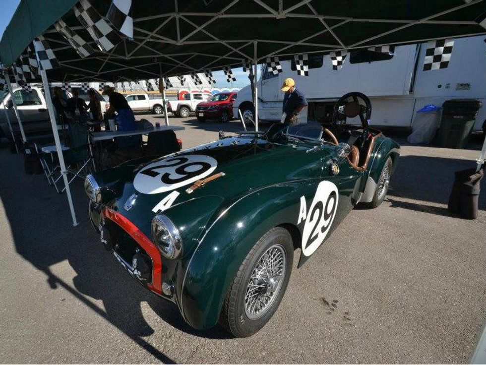 Vintage racecar sports car at Circuit of the Americas