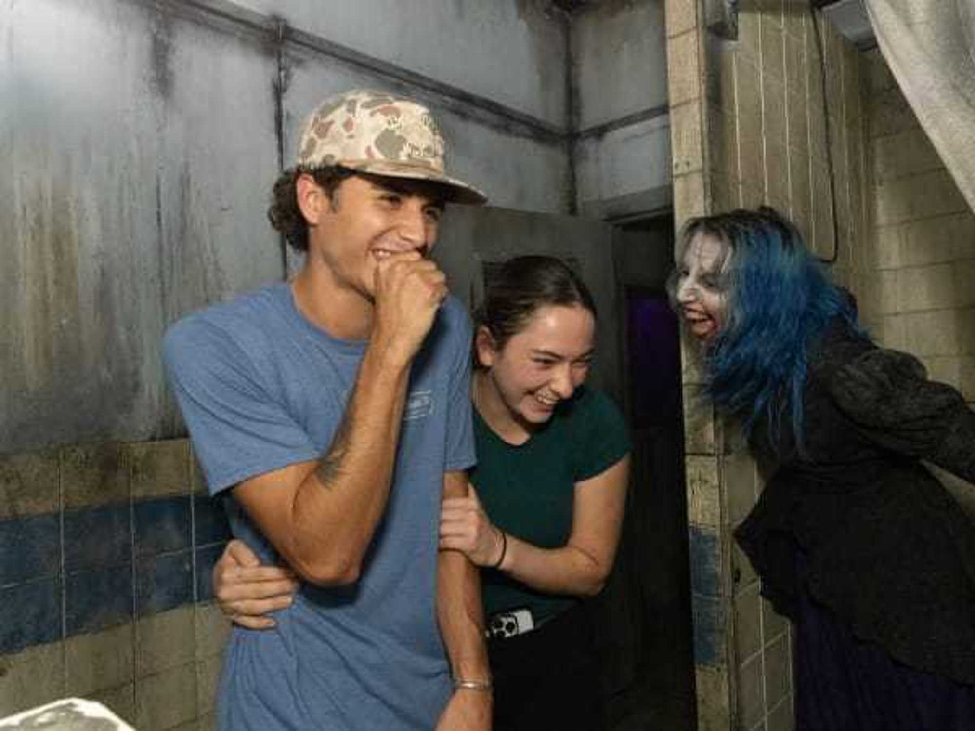 Visitors get scared at House of Torment