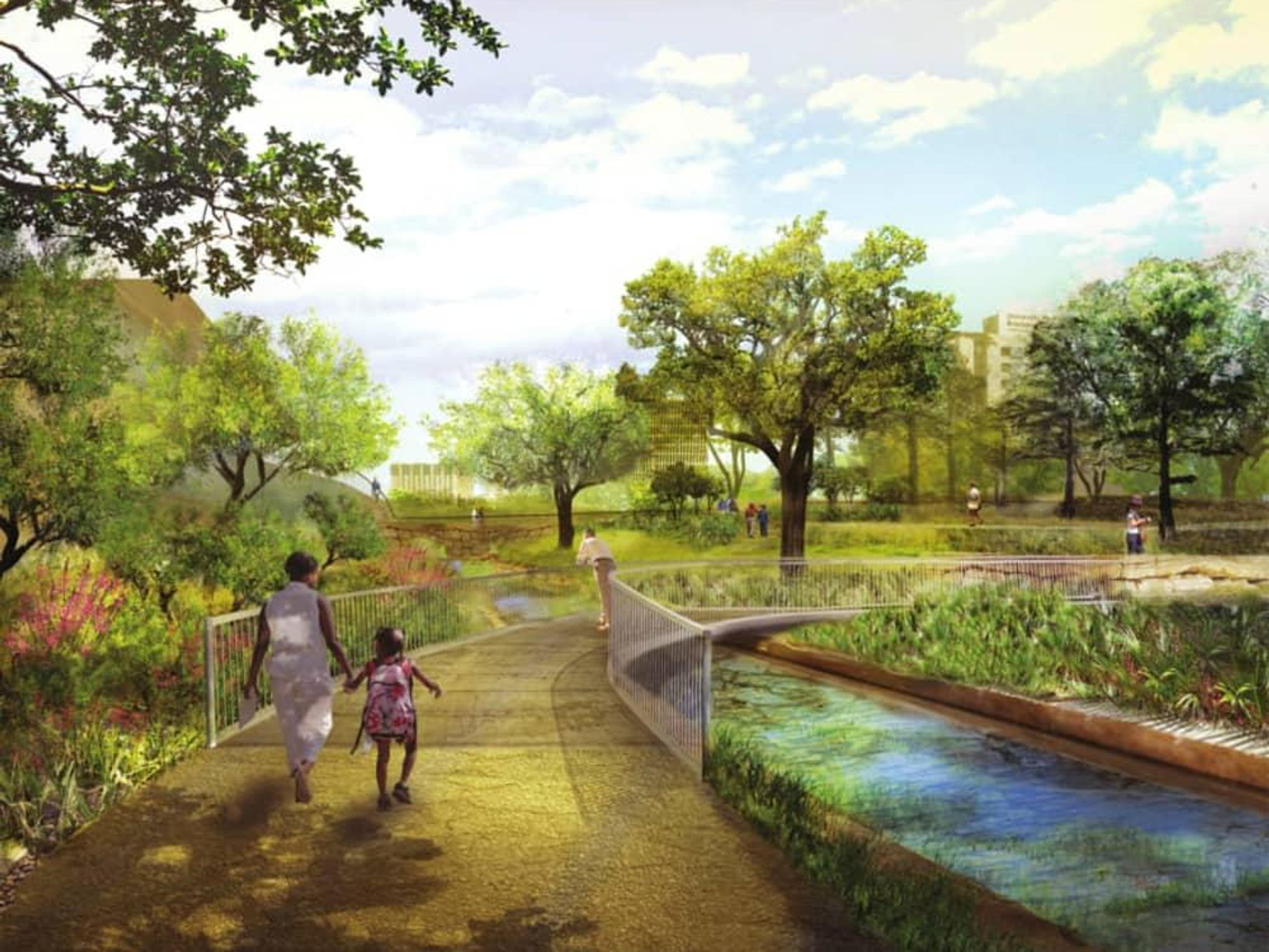 Waller Creek Plans Arc Bridge