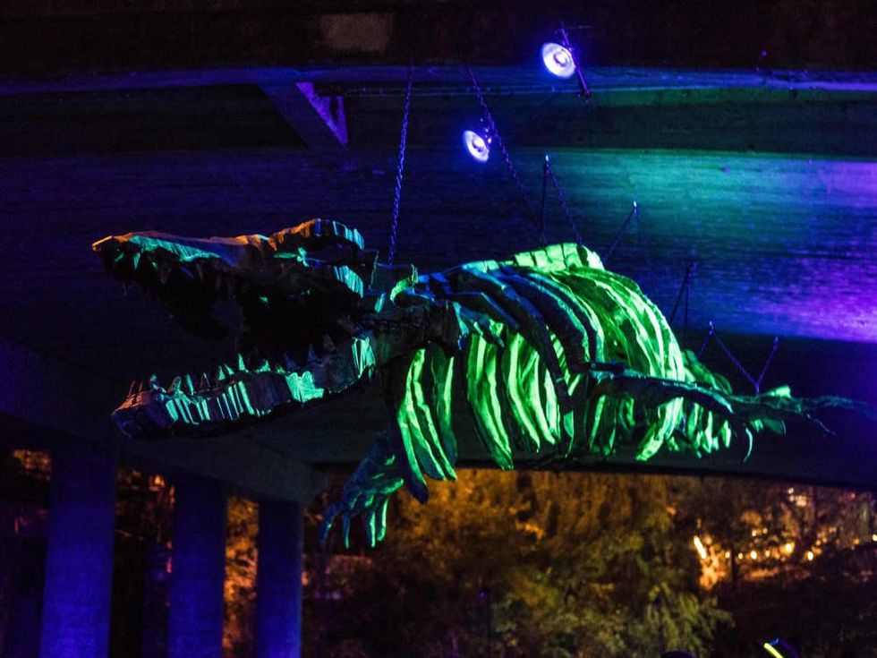Waller Creek Show 2016 mosasaur Invisible and Absolute by Jules Buck Jones
