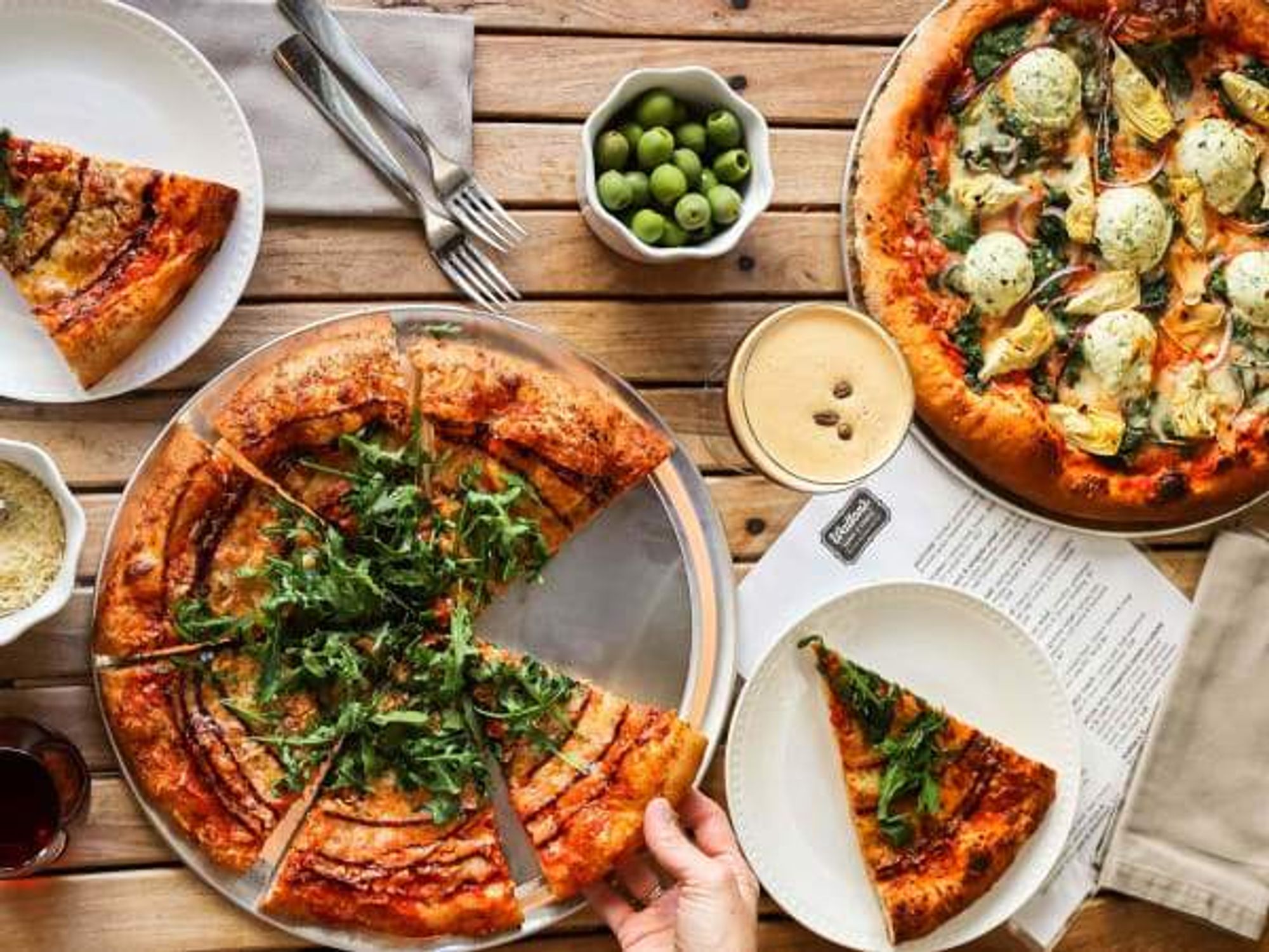 Walton’s Fancy and Staple pizzas