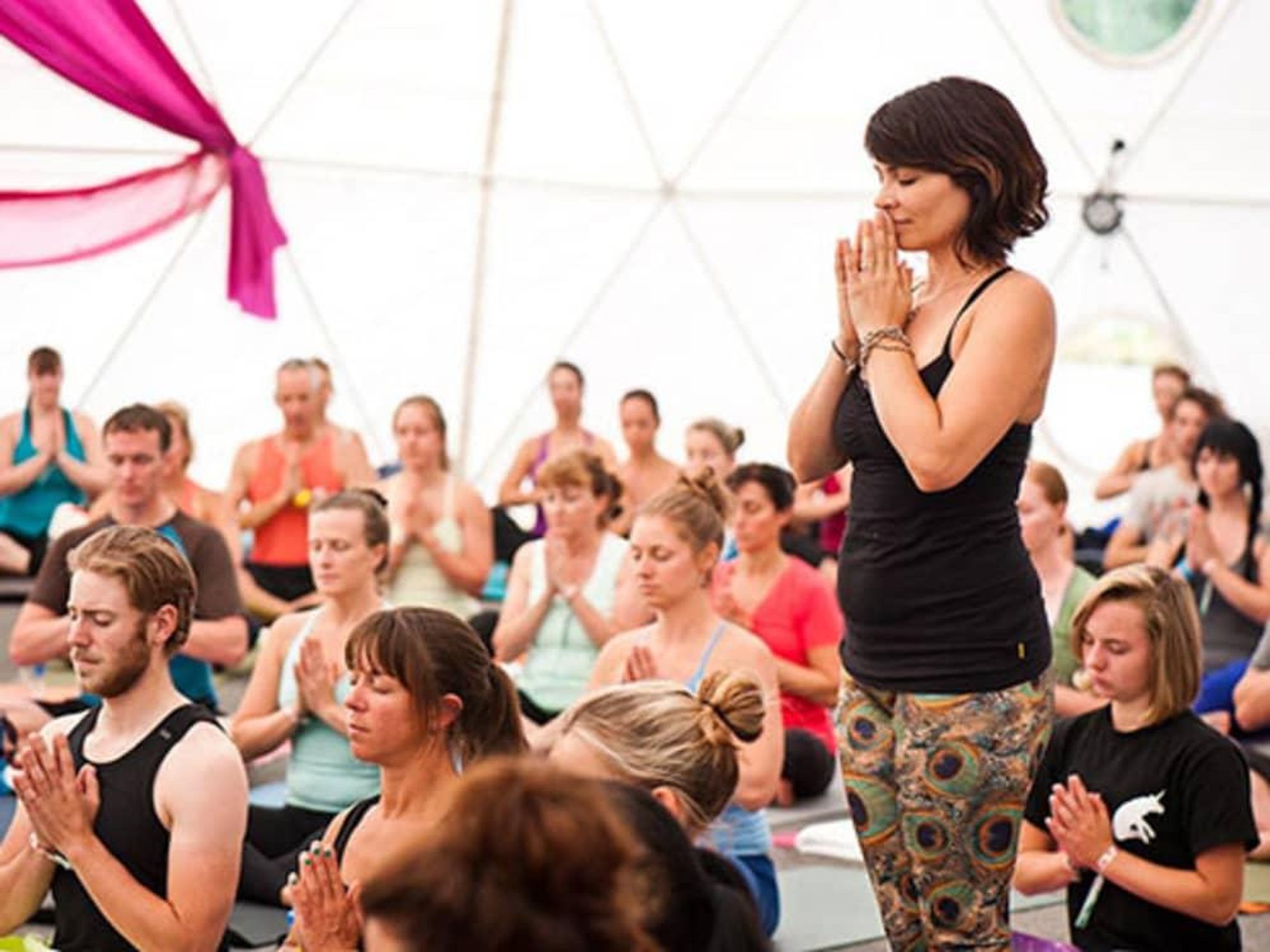 Wanderlust Festival Yoga Practitioners 2014