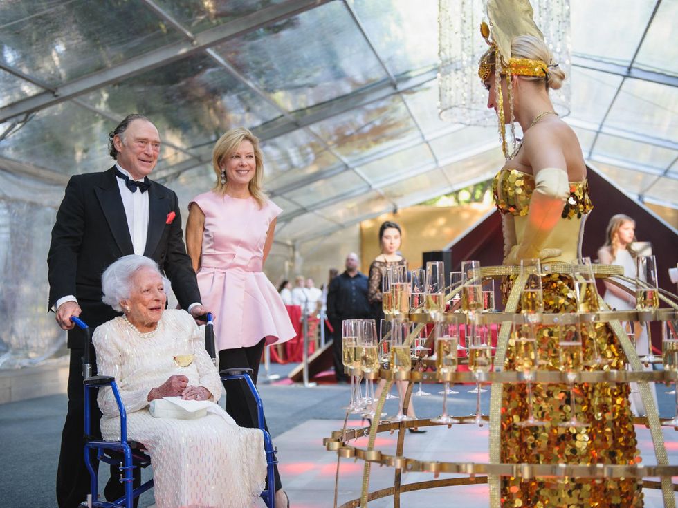 Warren Weitman, Margaret McDermott, Eve Reid at Art Ball 2014