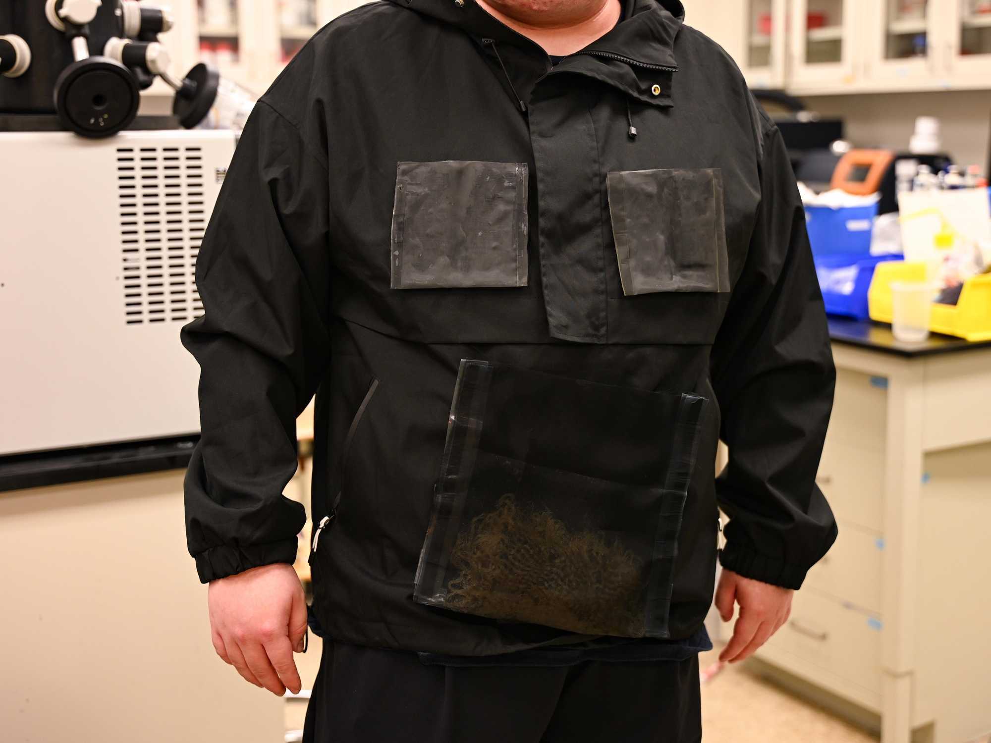 Water harvesting jacket from U.T. Austin