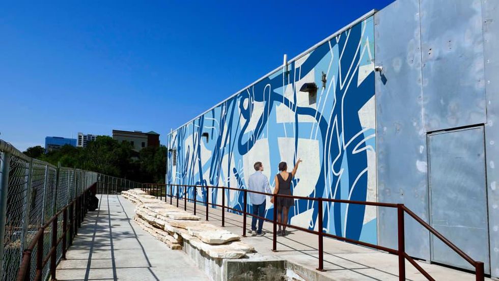 Waterloo Park Mural downtown Austin