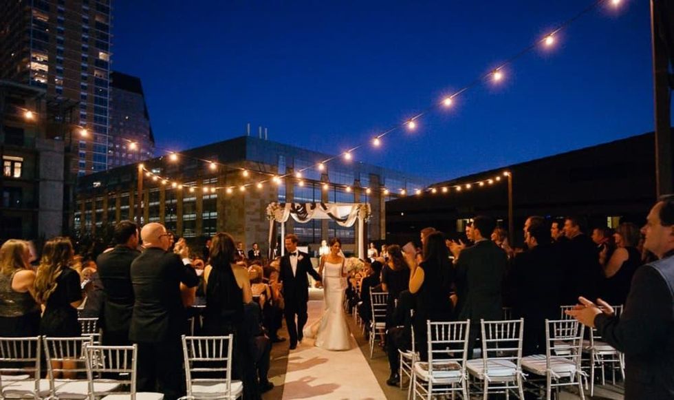 Wedding on the W Austin rooftop