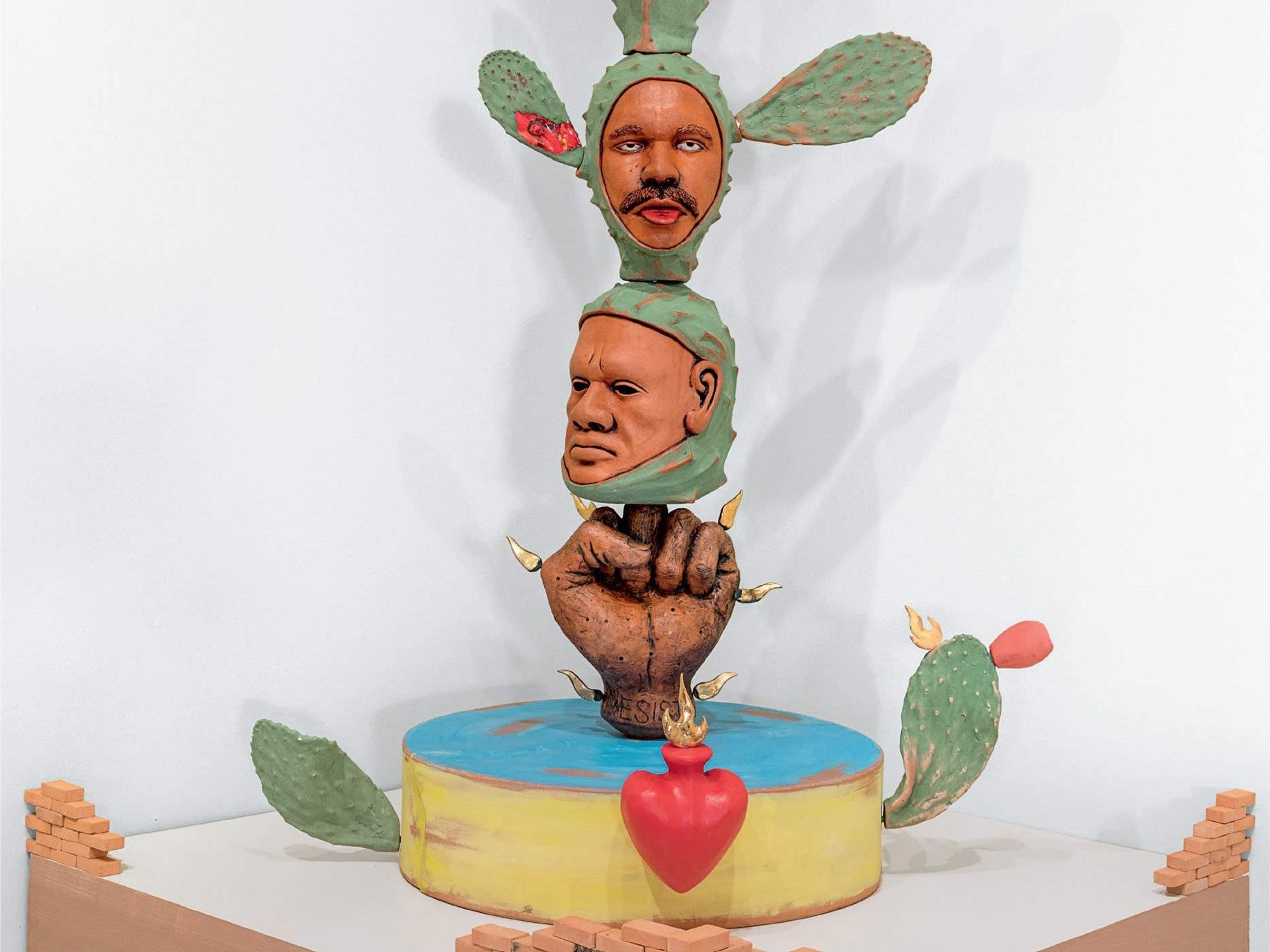 Weird cactus sculpture at the McNay Art Museum