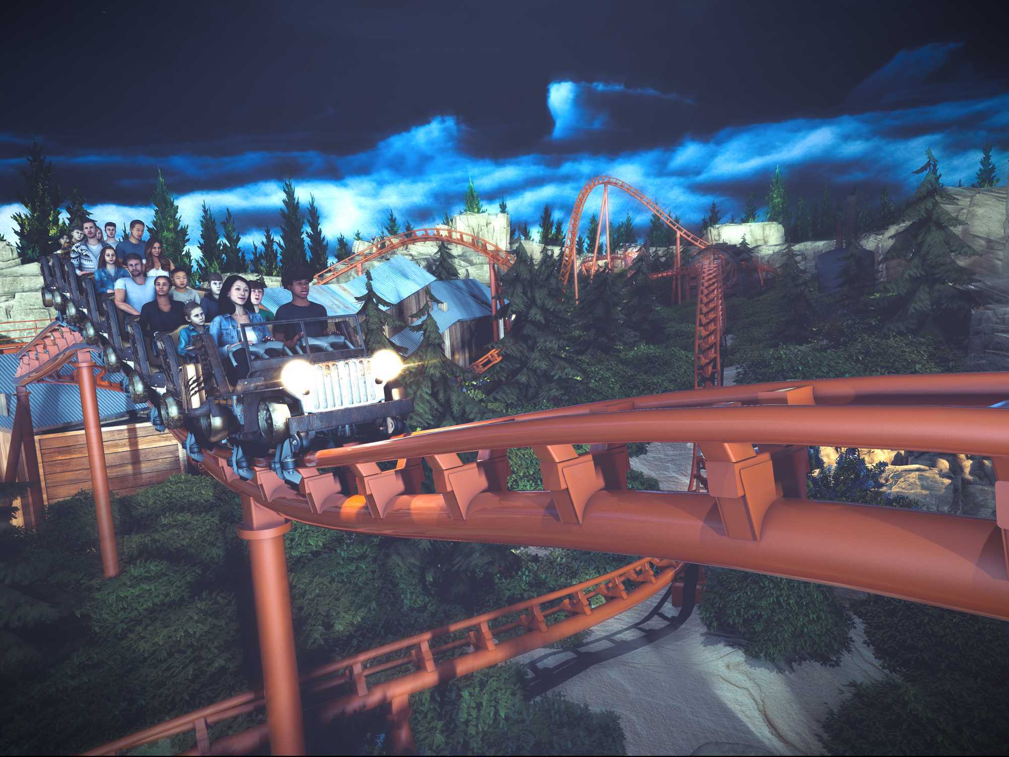 Werewolf Gorge Six Flags Fiesta Texas