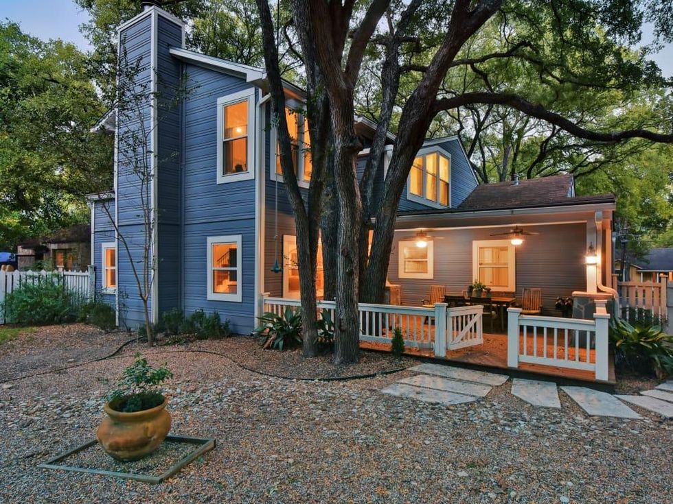 West Austin home house 2200 Sharon Lane exterior backyard