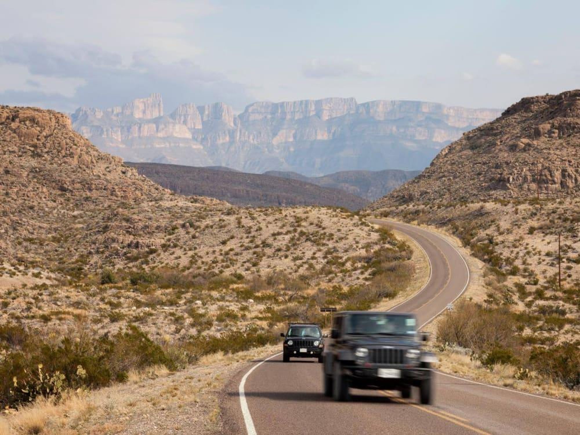 West Texas road trip car