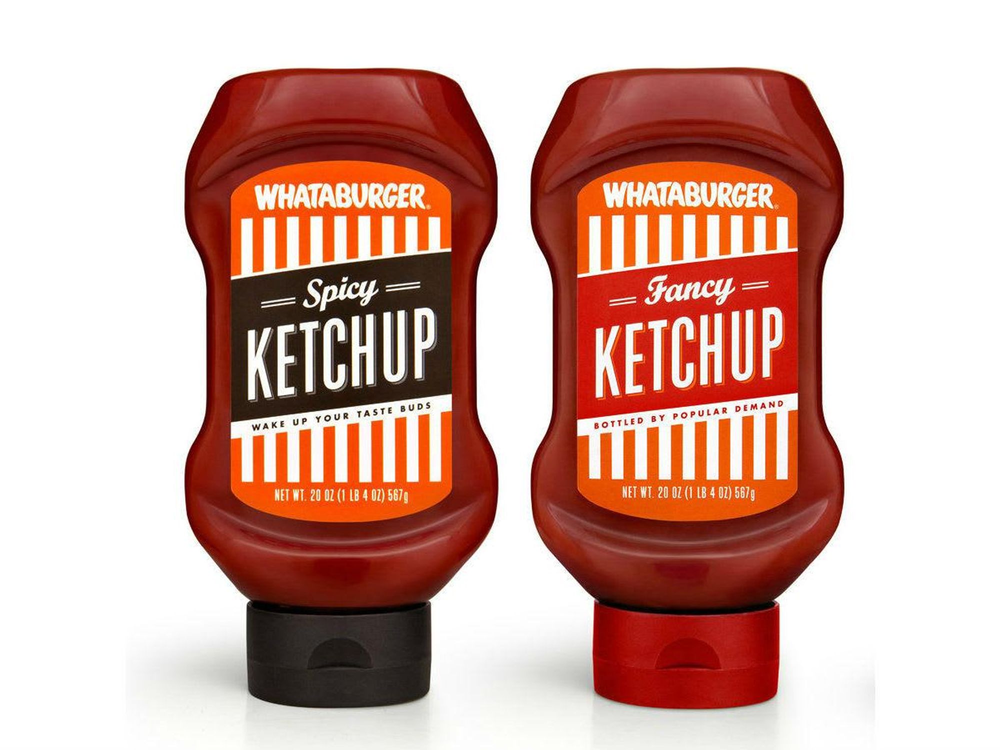 Whataburger spicy and fancy ketchup