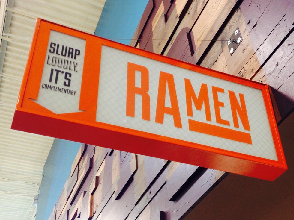 Whole Foods Domain ramen sign