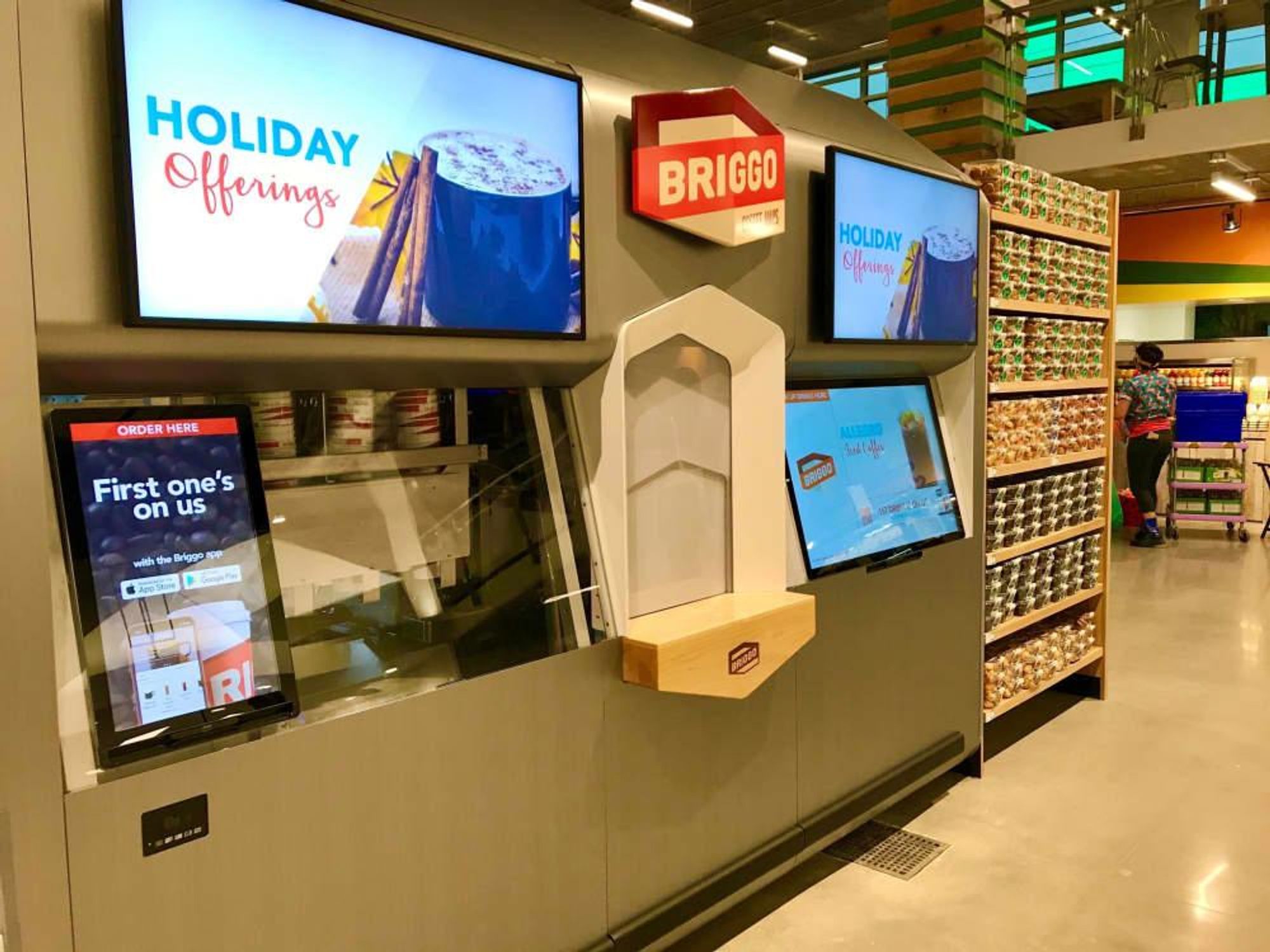 Whole Foods Market Midtown Briggo coffee robot
