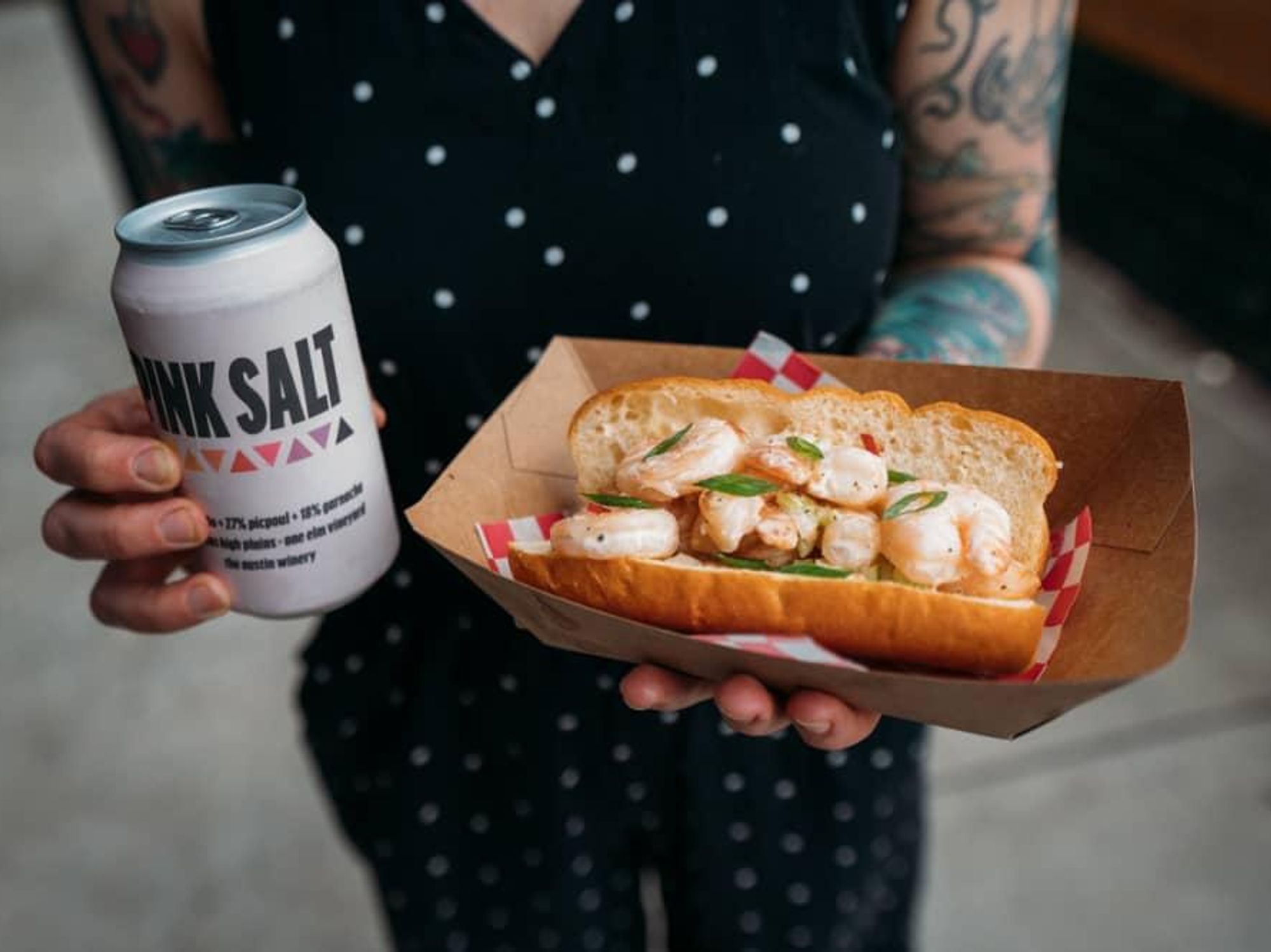 Wicky's Walkup shrimp roll