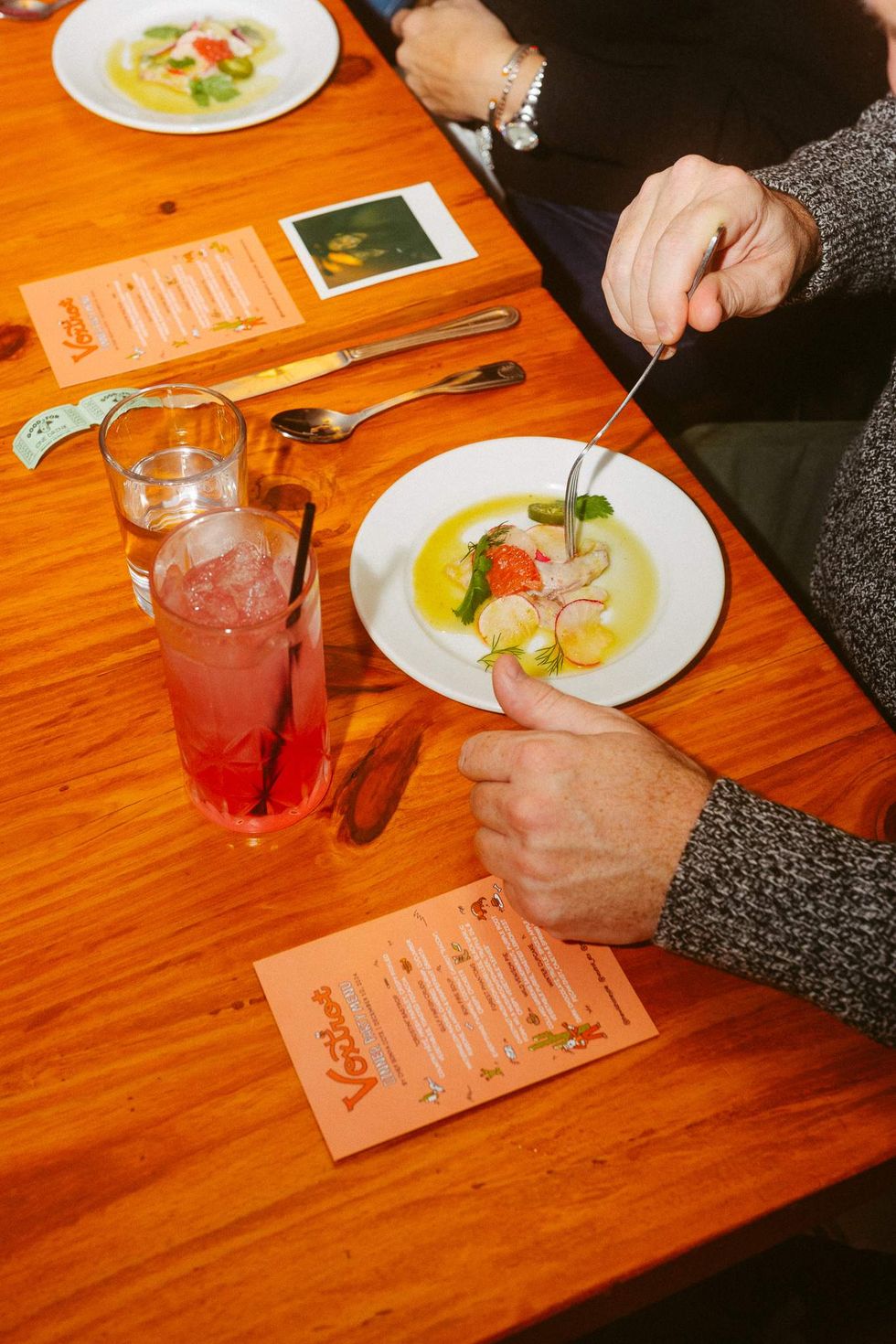 Wild Honey Pie Voxtrot dinner party in Bastrop