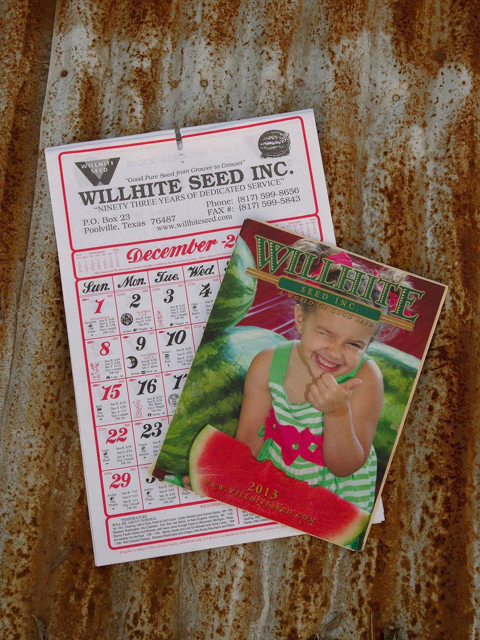 Wilhite Seed Company calendar and catalog