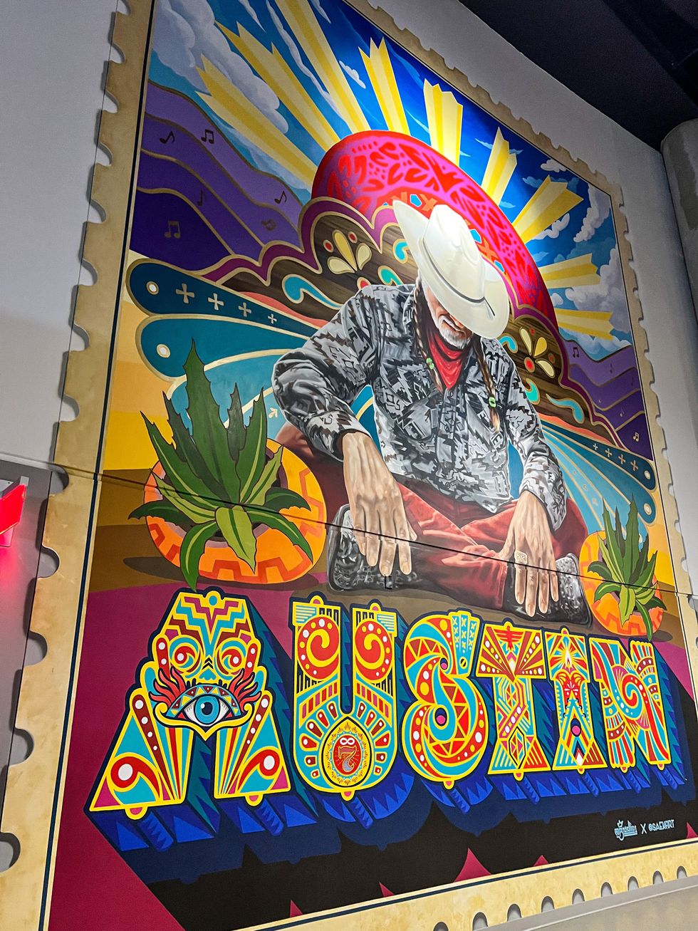 Willie Nelson Art at Moody Center