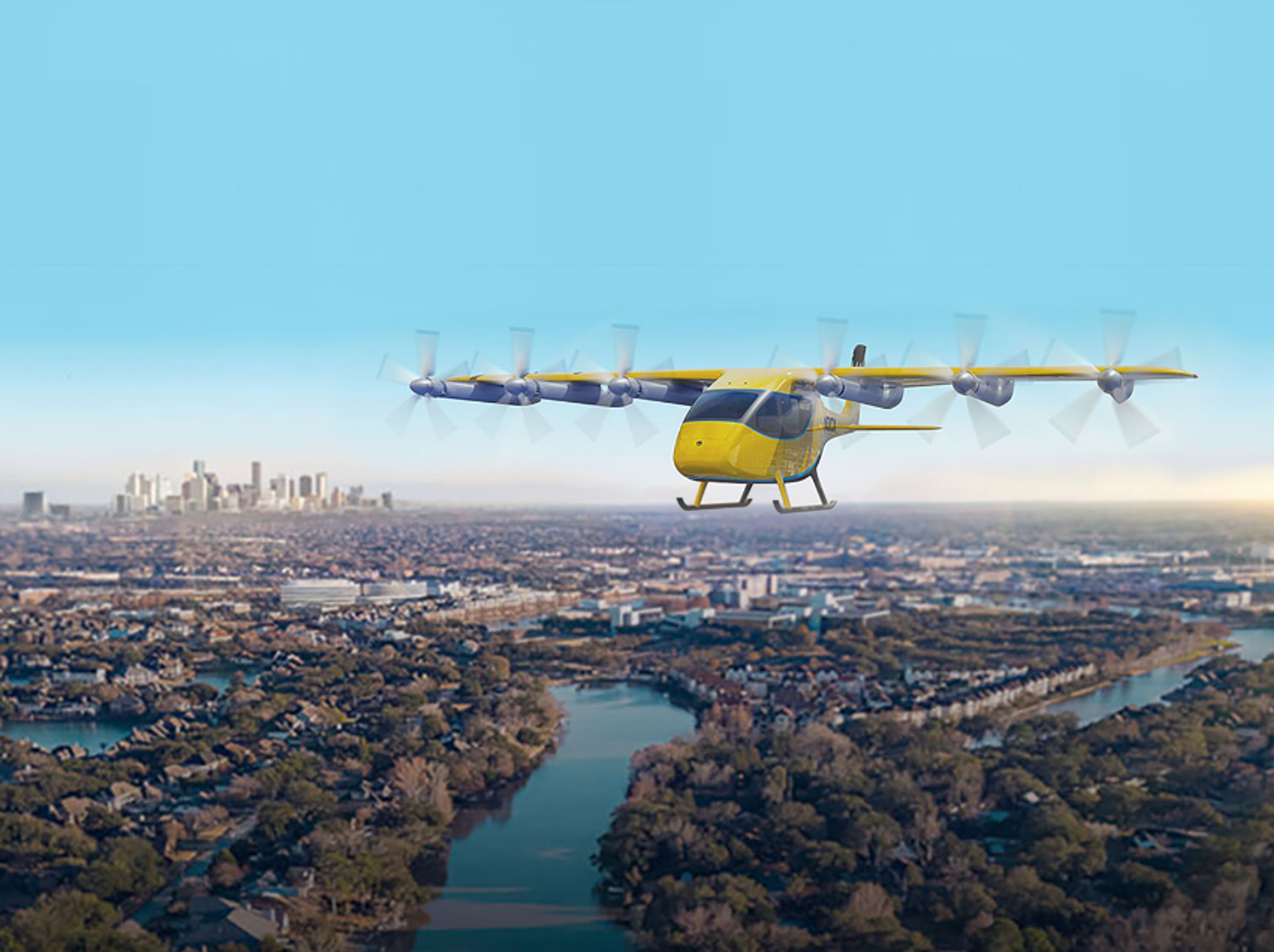 Wisk Aero taxi flying