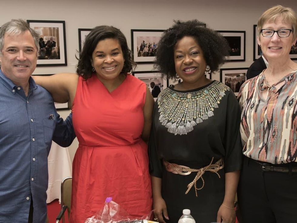 Women in Leadership luncheon LBJ Future Forum May 2016 Scott McAfee Leslie Wingo Toya Bell Linda Neavel Dickens