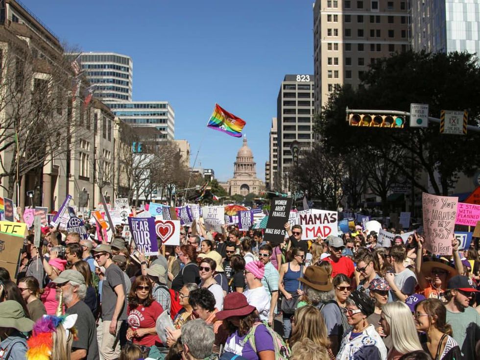 Women's March Austin Crowd