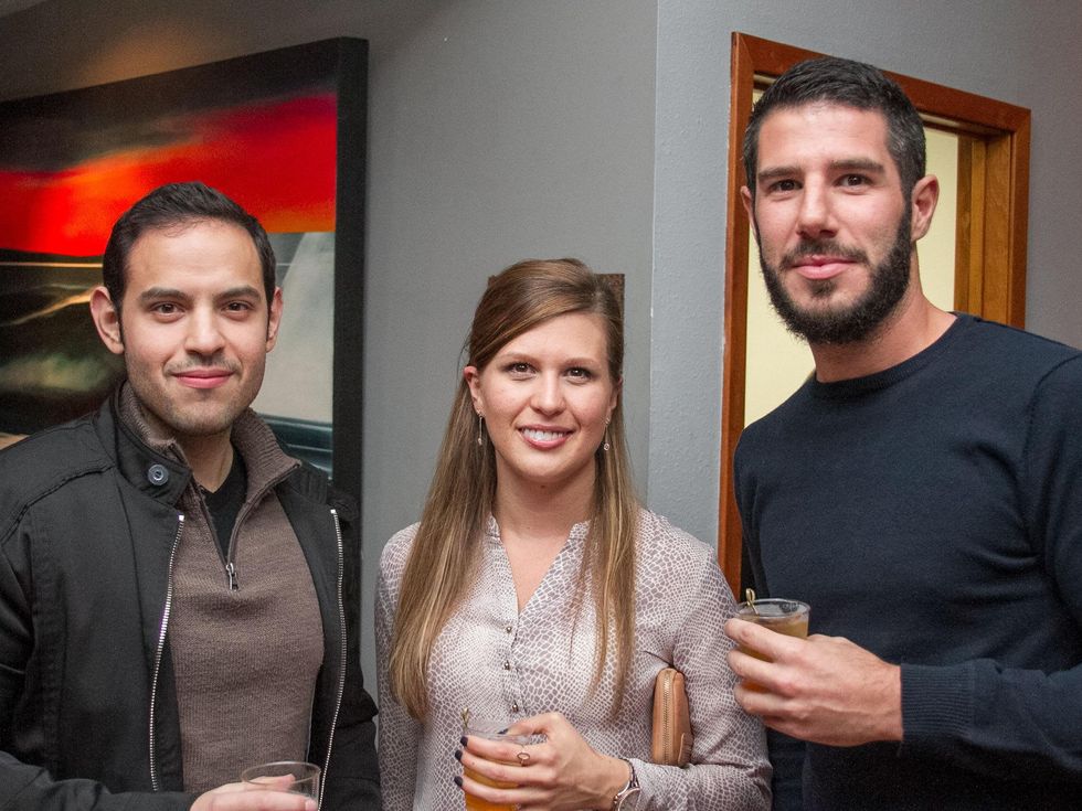 Woodford Reserve Movember Event at Kunst Gallery Luis Rietti Kristie Bates Jeremy Cox
