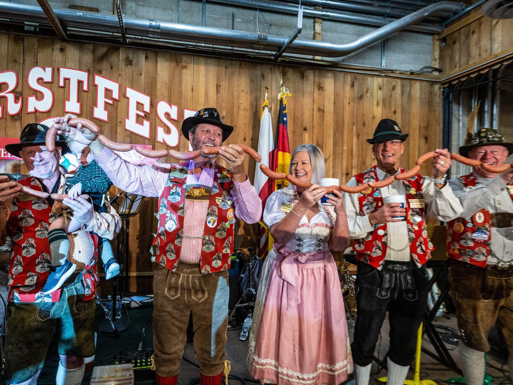 Wurstfest Biting of the Sausage