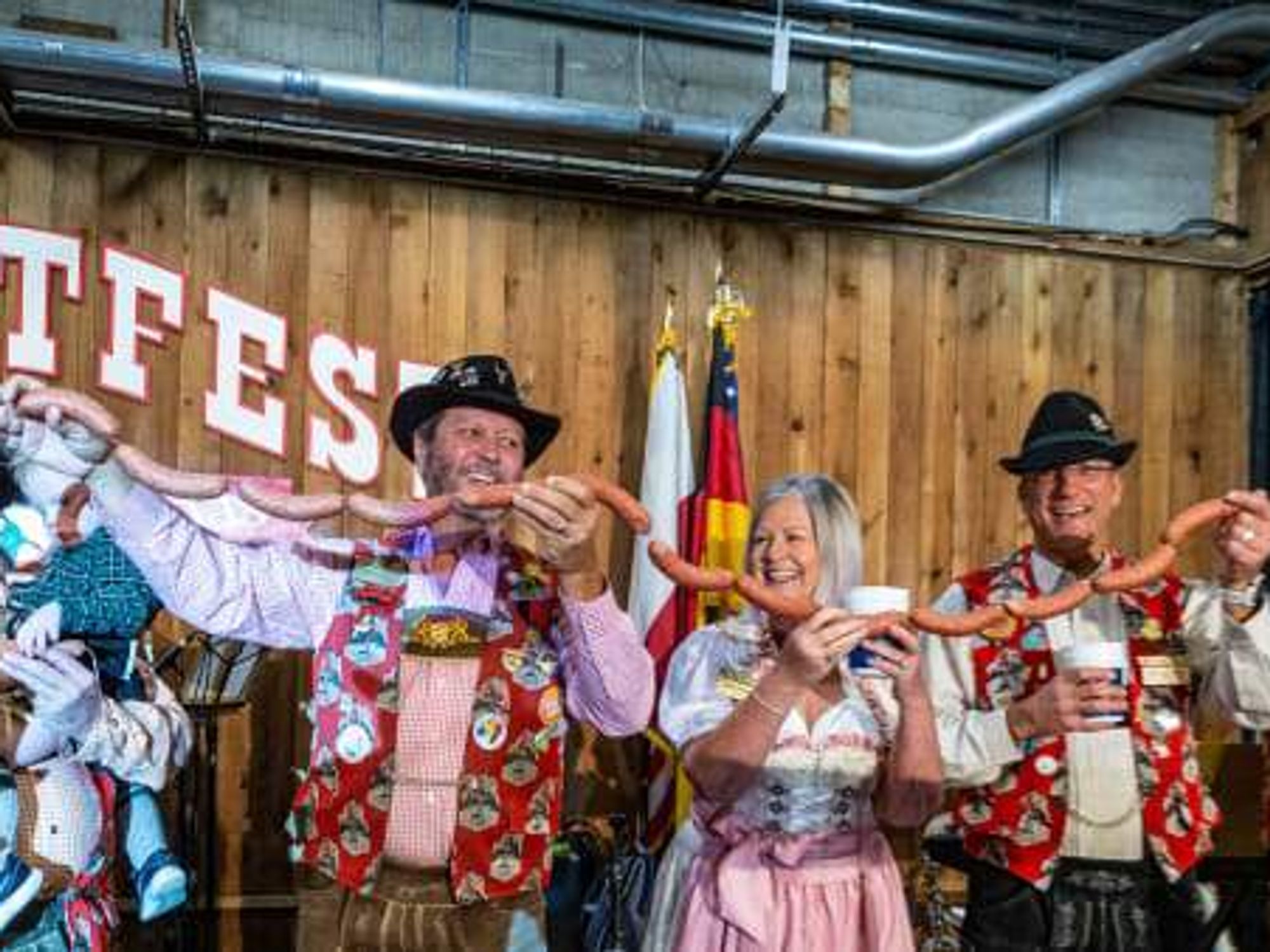 Wurstfest Biting of the Sausage