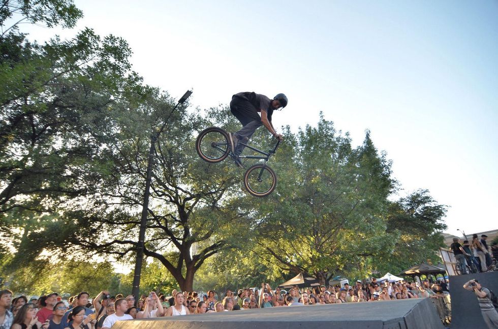 x games rally rider with tree